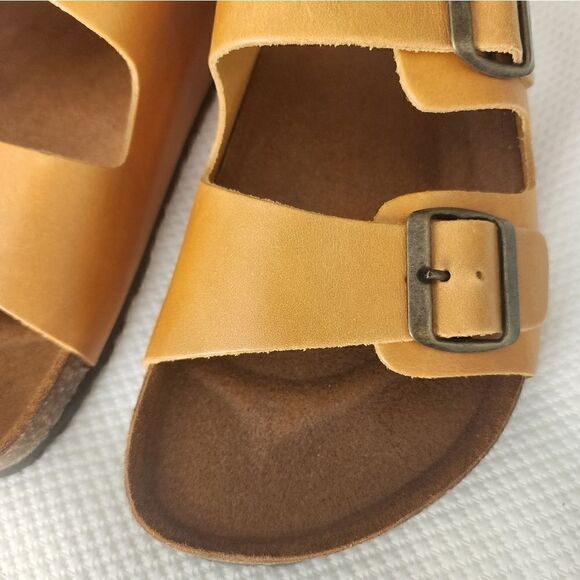 DUCCELLI Made in Italy Bank Siena leather comfort lagenlook buckle Sandals